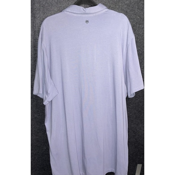 Greyson Polo Shirt Size 2XL Light Purple Blue Grey Collared Pima Cotton Blend - Picture 6 of 10